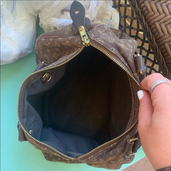 Authentic Louis Vuitton speedy mini Lin 30 ebene - Picture 7 of 8